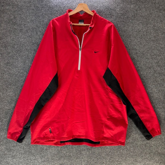 Nike Sphere Pro Pullover Jacket Mens 3XL Red Black‎ Running Athletic Lightweight - Picture 1 of 11